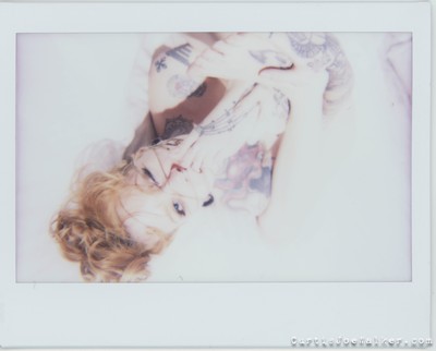 Face Bondage Toe Suck / Portrait / instax,instant film,tattoo,nude,analog,fetish,bondage,feet,toes,model