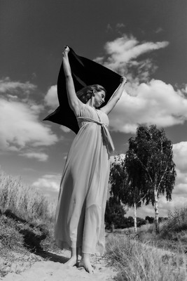 black flag 1 / Schwarz-weiss / modelshooting,beauty