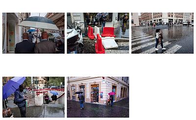 Urban geometry and umbrellas: a rainy day in Rome - Blog post by Photographer Deborah Swain / 2021-11-04 00:21