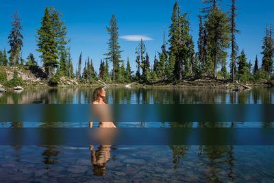 Snow Lakes - self portrait / Nude  Fotografie von Model Anna Sereno ★2 | STRKNG