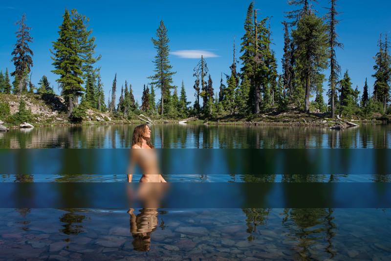 Snow Lakes - self portrait / Nude  Fotografie von Model Anna Sereno ★2 | STRKNG