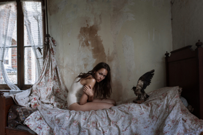 Catalina and the bird / Fine Art  photography by Photographer Katja Kemnitz ★19 | STRKNG