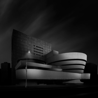 Guggenheim / Schwarz-weiss  Fotografie von Fotograf Dennis Ramos ★30 | STRKNG