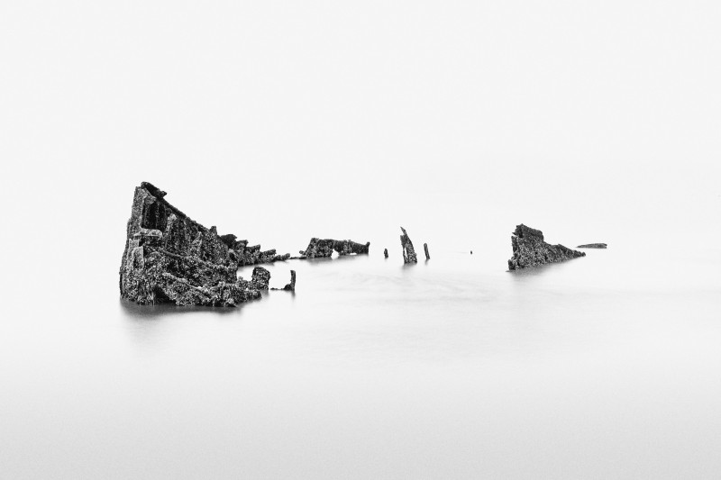 Wreck I - Claude - &copy; Nicolas DECOOPMAN | Black and White