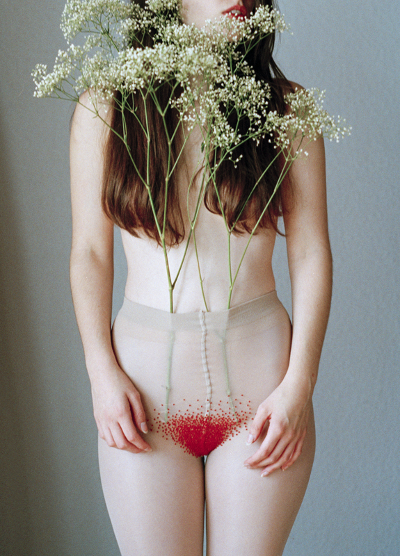 gypsophila and the female body. - &copy; Lisa | Abstract