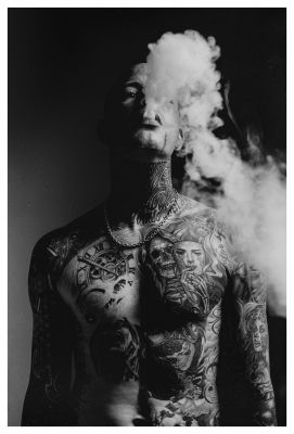 THE ILLUSTRATED MAN / Schwarz-weiss  Fotografie von Fotograf Martin3 | STRKNG