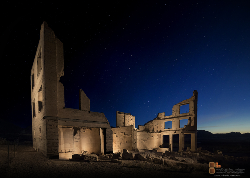 Cook Bank Building Rhyolite NV - &copy; Mike Butler | Abandoned places