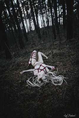 Bound in the woods / Nude  Fotografie von Model Somallie ★20 | STRKNG