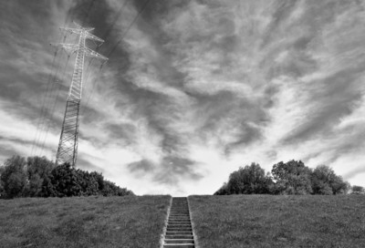 over the dyke / Schwarz-weiss  Fotografie von Fotograf Sven Siehl | STRKNG