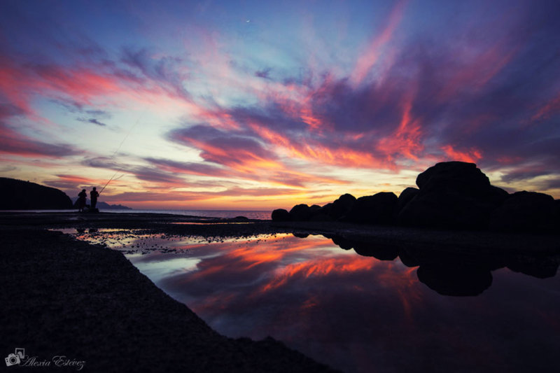 Reflejos de un atardecer / Reflections of a sunset - &copy; Alexia Estévez | Landscapes