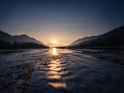 Sunrise Sylvenstein / Landscapes  photography by Photographer Felice Lupo | STRKNG