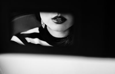 Lipstick / Schwarz-weiss  Fotografie von Fotograf Volker Stocker | STRKNG