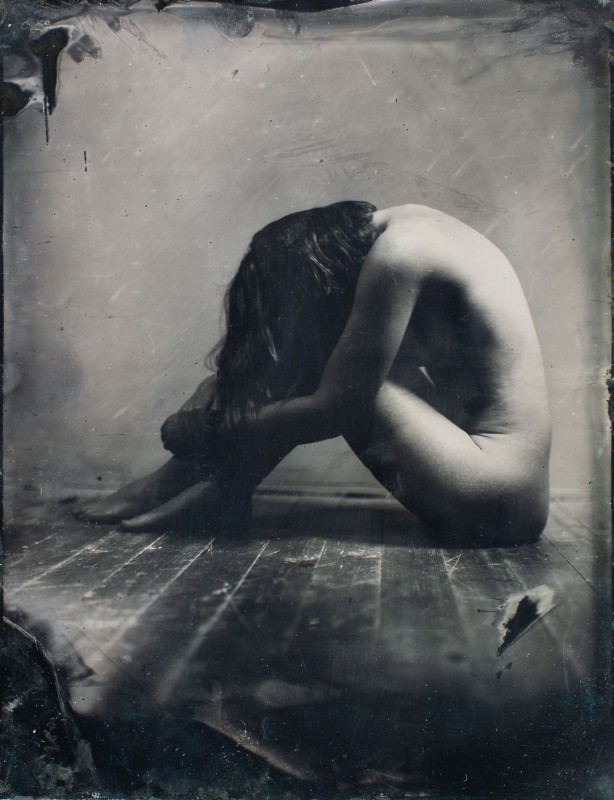 Elvira - wet plate collodion ambrotype - &copy; Dave Hunt | Nude