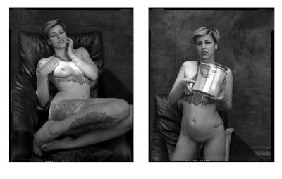 The Queen and her maid [diptych ] –from the series Sisters / Fine Art  Fotografie von Fotograf Waldo Perez Cino ★1 | STRKNG