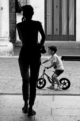 Mother and son,,,and / Street  photography by Photographer Fritz Naef ★7 | STRKNG