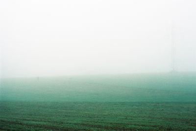 Dog and man. In the morning mist. / Landscapes  Fotografie von Fotograf auqanaj ★1 | STRKNG