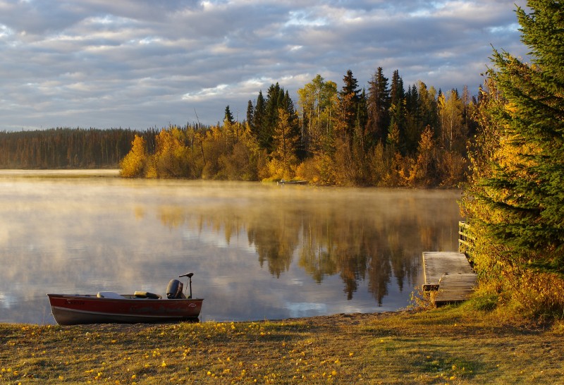 Morning mist on Takysie Lake - &copy; John Harrop | Landscapes