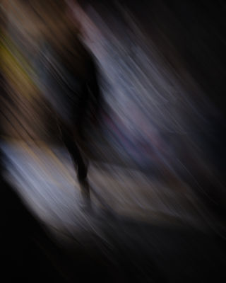 Figure in rainy alley / Abstract  photography by Photographer John Harrop ★1 | STRKNG