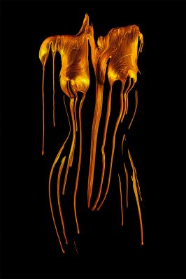 Schönheit für die Ewigkeit festgehalten - in Gold gegossen (KEIN KI, echte Farbe) / Fine Art  photography by Photographer Kristian Liebrand - Profi-Aktfotograf ★4 | STRKNG