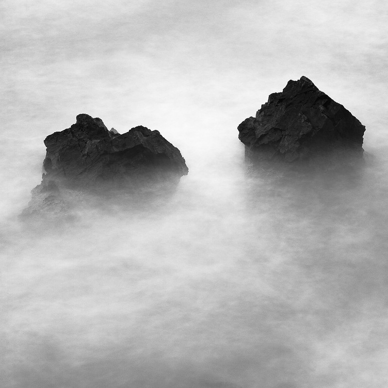 two rocks - &copy; mikeworkswithfilm | Black and White