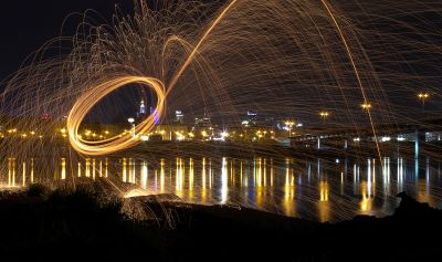 Lichtermeer vor Warschau / Cityscapes  photography by Photographer Jonathan Trautmann | STRKNG