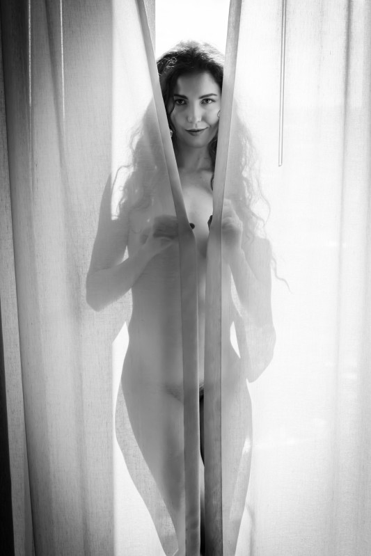 Behind the Veil - &copy; RetroSnob | Black and White