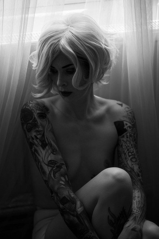 Blonde Woman With Tattoos - &copy; ttoommyy | Nude