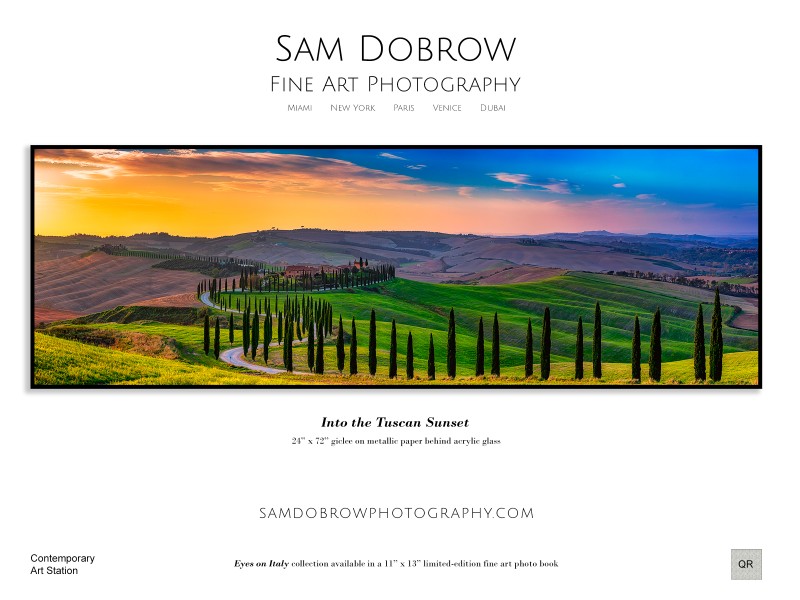 Tuscan Sunset Poster - &copy; samdobrow photography | Landscapes