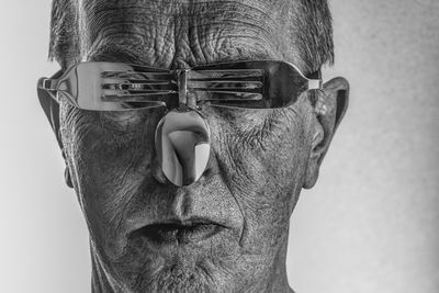 Fork goggles / 2025-04-25 Fork goggles / Conceptual photography by Photographer Franz Hein | STRKNG