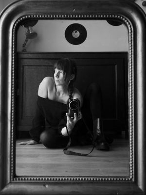 selfportrait in a mirror / Portrait  photography by Model Ilagam ★3 | STRKNG