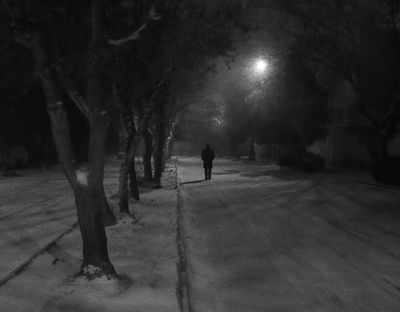 Alone on a snowy night / Stimmungen  Fotografie von Fotografin Arezoo Arianpour ★3 | STRKNG