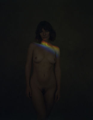 skin kissed by rainbow / Nude  photography by Photographer Dominique Huter ★2 | STRKNG