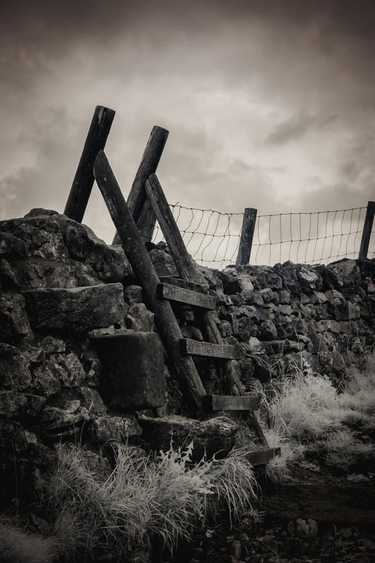 Stile - Malham Cove - Infrared - &copy; Dan Matthews | Landscapes