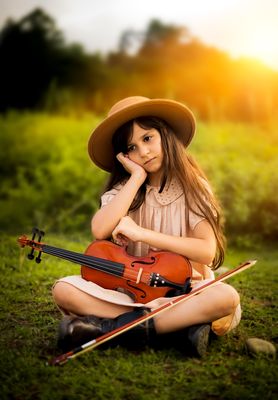 Violin girl / Fine Art  photography by Photographer Mohammad Haghani | STRKNG