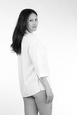 Black and White  photography by Model Serenade of Light - Ornella ★1 | STRKNG