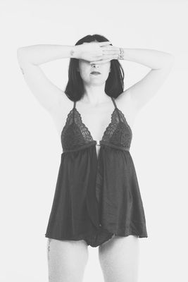 Black and White  photography by Model Serenade of Light - Ornella ★1 | STRKNG
