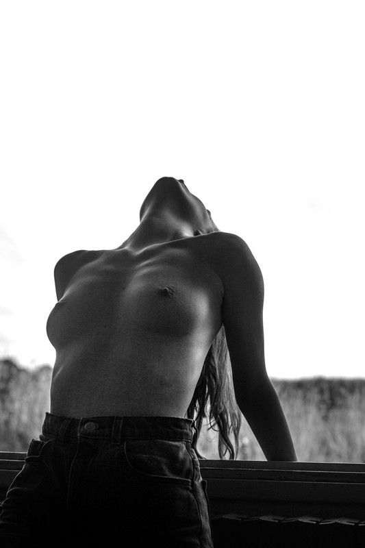 Selfportrait - July 2024 - &copy; Céline in Frame | Black and White